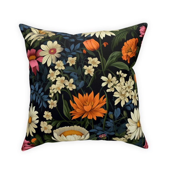 Spring Wildflowers Broadcloth Pillow