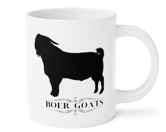 Boer Goat Mugs 15/20 oz. Boer goat rancher, boer goats, Boer Goat cup, Boer Goat Lover, Ranch Decor, Show Goat, Boer Meat Goat cup
