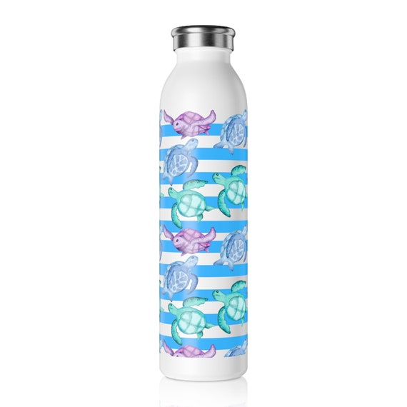 Sea Turtles Slim Water Bottle