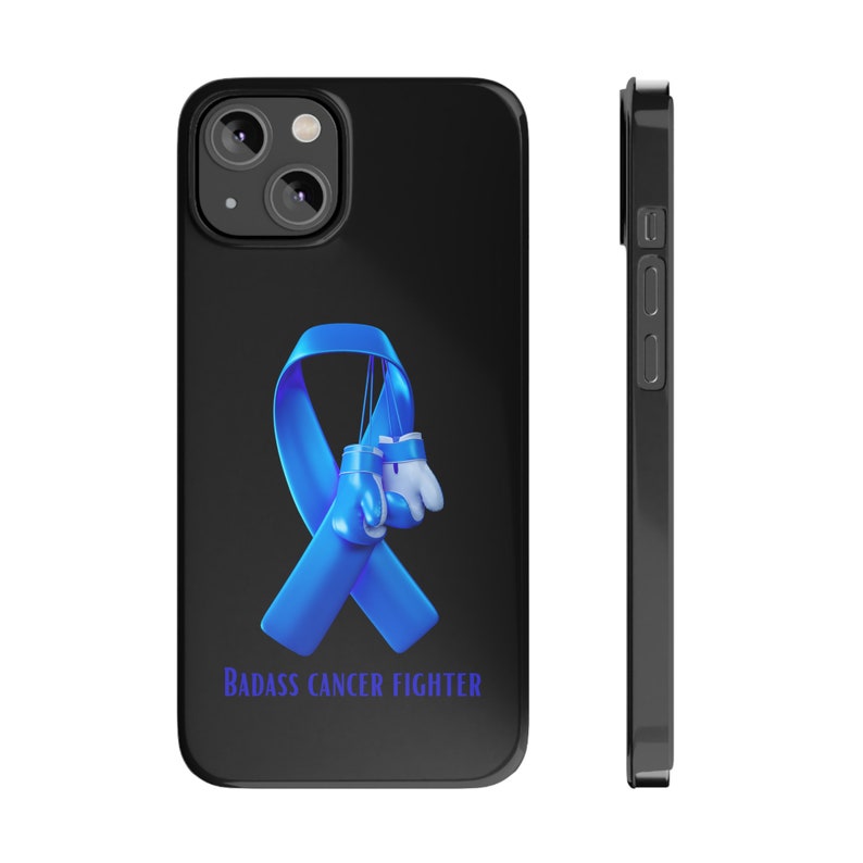 Badass Prostate Cancer Fighter iPhone 14 Phone Cases, cancer fighter, cancer warrior, cancer encouragement, cancer gift image 3