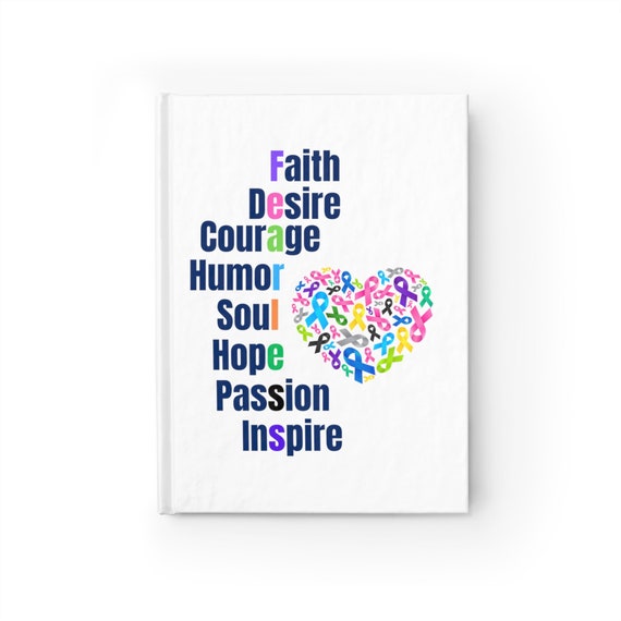 Faith Desire Courage Humor Soul Hope Passion Inspire? Fearless Blank Journal