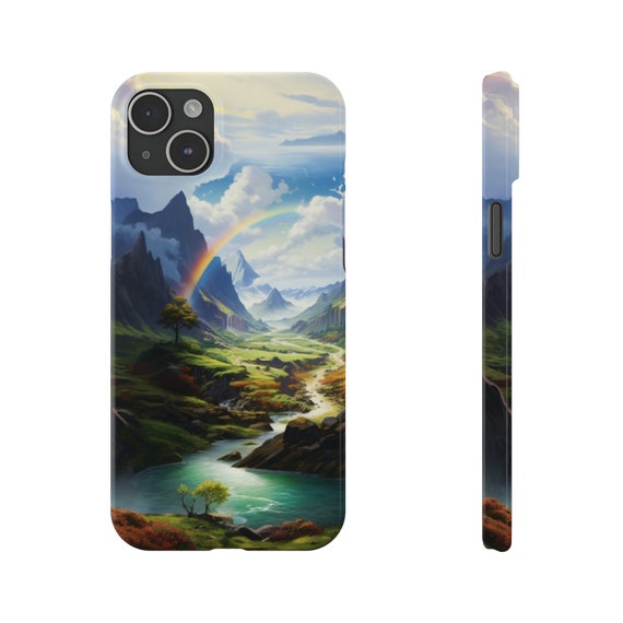 Rainbow Valley iPhone 15 Phone Cases