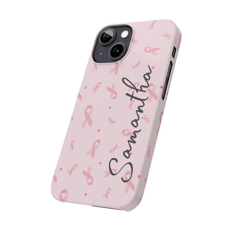 Personalized Badass Breast Cancer Fighter iPhone 13 Phone Cases image 7