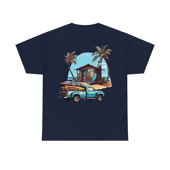 My Beach House Surfing Shack Cotton T-Shirt. Great gift for beach lovers.