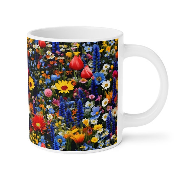 Colorful Wildflowers Coffee Cup 15/20 Oz ,wildflower, Cottagecore,  Botanical, Gardener Gift, Vintage Wildflowers, Boho Wildflowers - Etsy