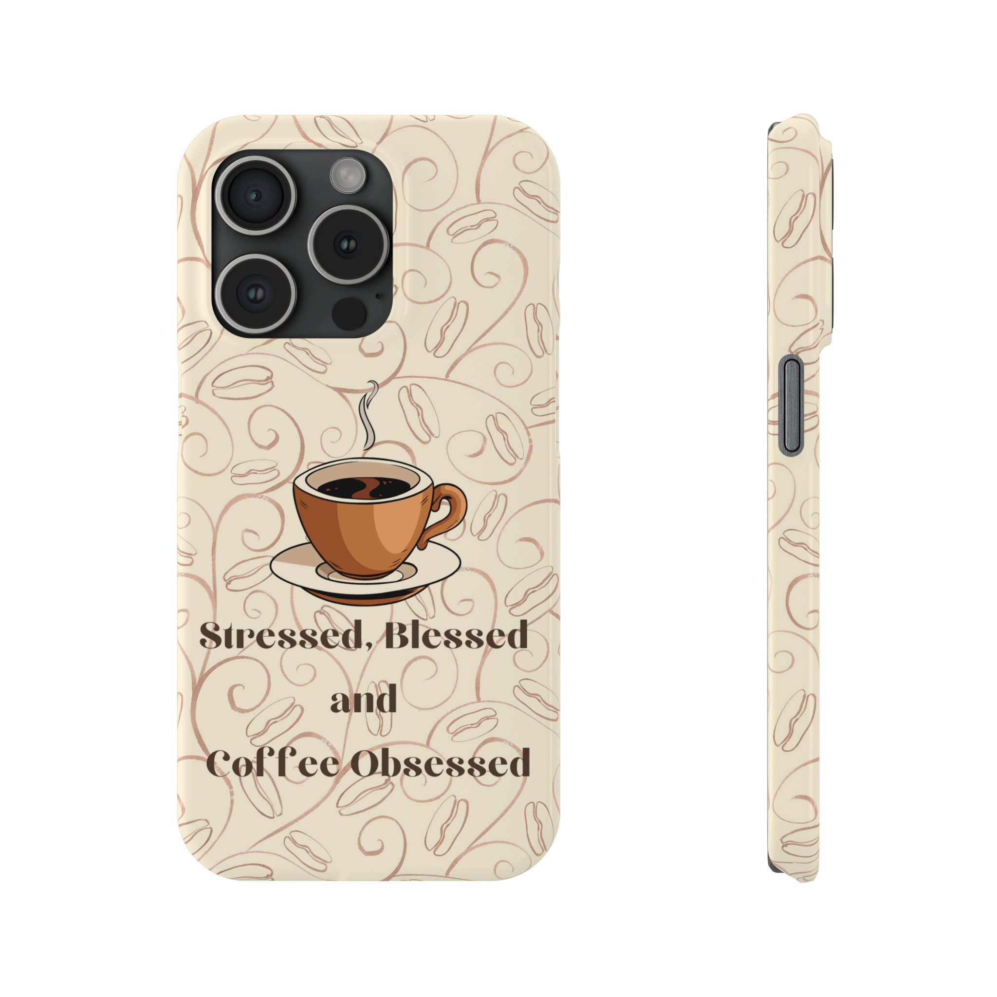 Coffee Obsessed iPhone 15 Phone Cases