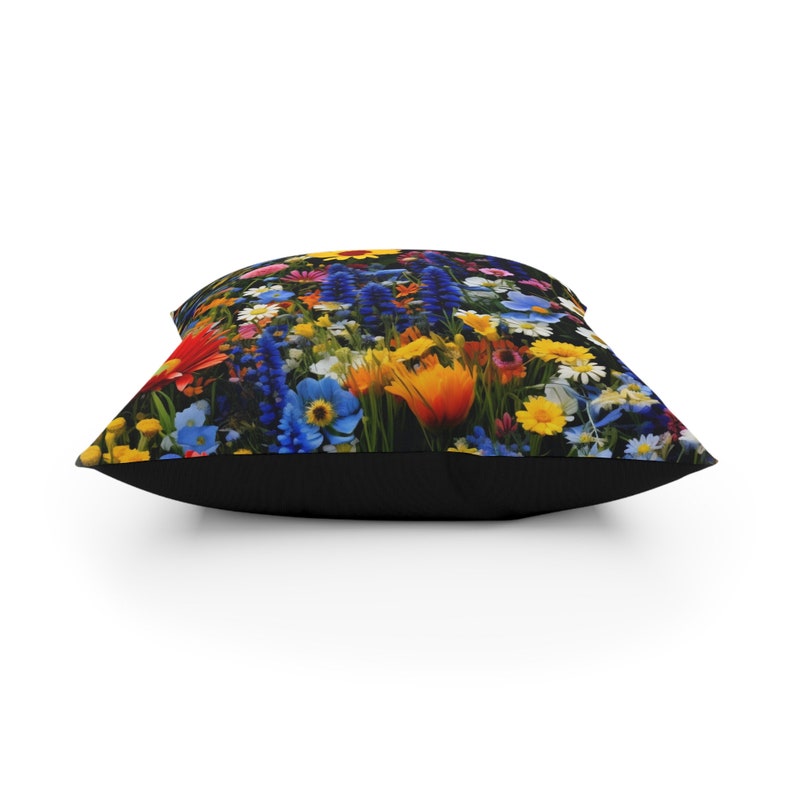 Colorful Wildflowers Broadcloth Pillow image 3