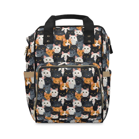 Cute Cats Tote Backpack. Perfect backpack for everyday, for school or for your favorite cat lover! Cat mama,cat mom tote, cat mom gift