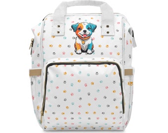 Cute Puppy Tote Backpack. Perfect backpack for everyday, for school or for your favorite dog lover!