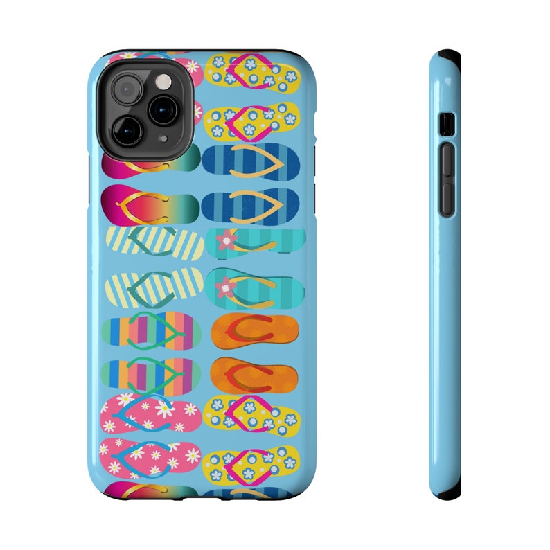 Flip Flops on Blue iPhone 11 Cases image 7