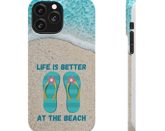 La vida es mejor en la playa Fundas para teléfono iPhone 13