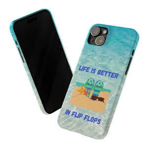 Life is Better in Flip Flops iPhone 15 Phone Cases image 8