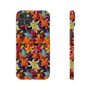 Many Colors of Lilies iPhone 15 Phone Cases image 1
