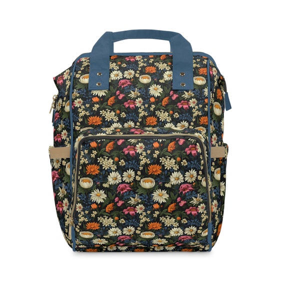 Boho Wildflowers Tote Backpack. Perfect backpack for everyday, for school or for your favorite flower lover!