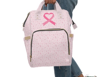 Sac à dos fourre-tout pour patientes atteintes d'un cancer du sein. Un dos parfait pour tous les jours ou pour aller à la clinique ! Soutien contre le cancer