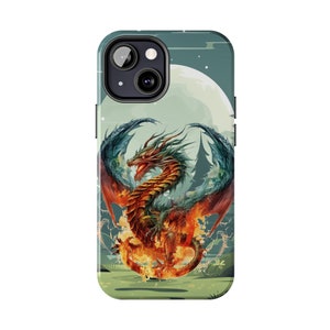 Fiery Dragon iPhone 13 Cases, Knightcore, medieval, Fantasy, Flying Dragon image 10