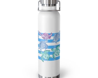 Sea Turtles Insulated Bottle 22oz, marine life, ocean lover shirt,sea turtle enthusiast, turtle conservation, wildlife support, nature lover