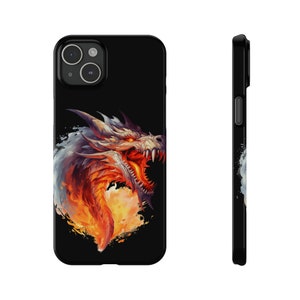 Angry Dragon iPhone 15 Phone Cases, Knightcore, medieval, Fantasy, Flying Dragon image 7