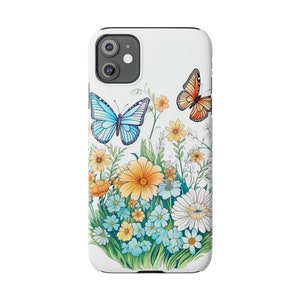 Wildflowers and Butterflies Case for iPhone 11, Beautiful flowers in flowercore colors. Cottagecore, fairycore image 4