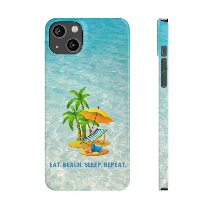 Eat. Beach. Sleep.. Repeat. iPhone 14 Phone Cases image 5