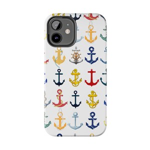 Anchors Tough Phone Cases, Brightly Colored Anchors for your Sailing and Boating Enthusiast image 3