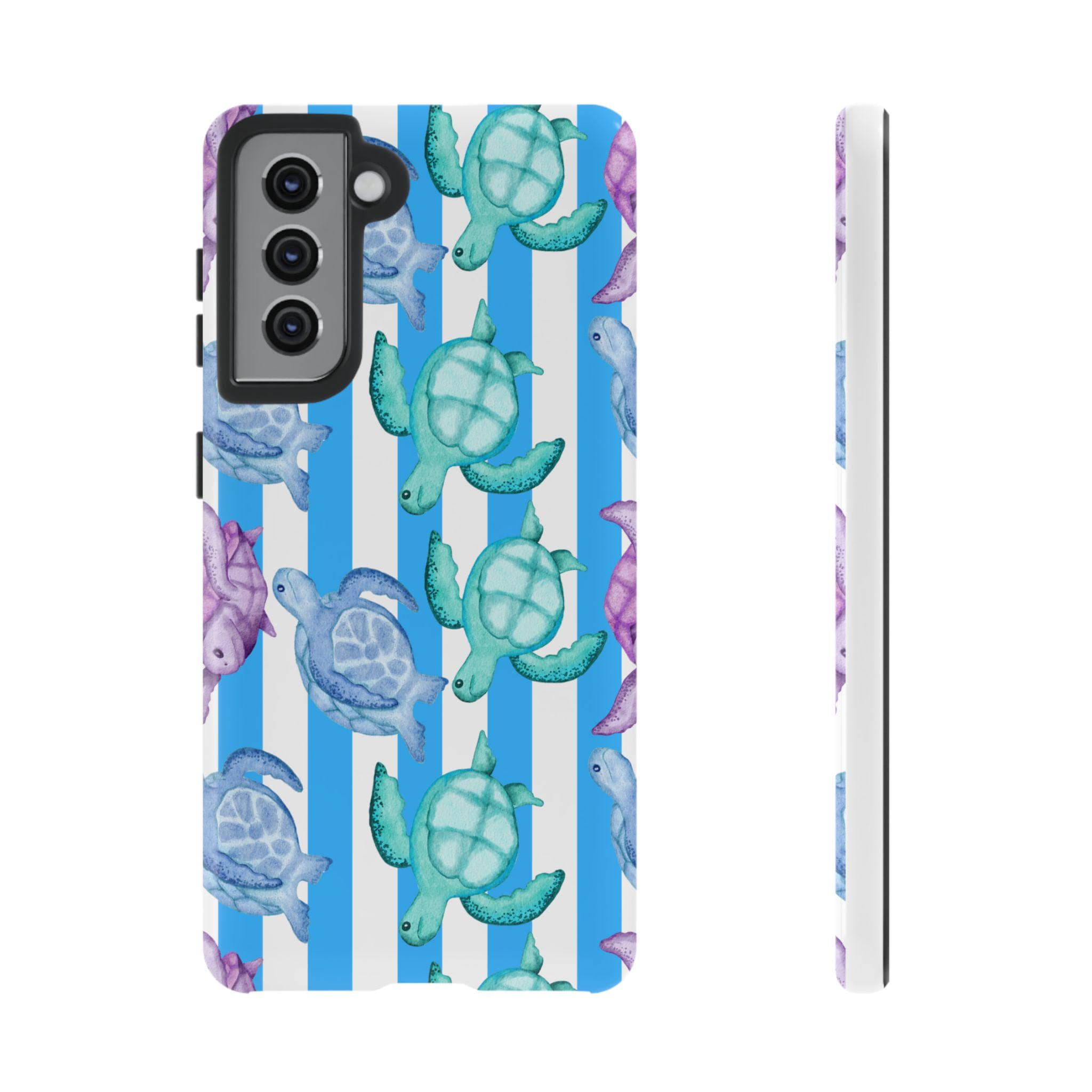 Sea Turtles Samsung Galaxy S21, S22, S23, S24 Phone Cases Colorful sea turtles, sea turtle lover, Save the turtles