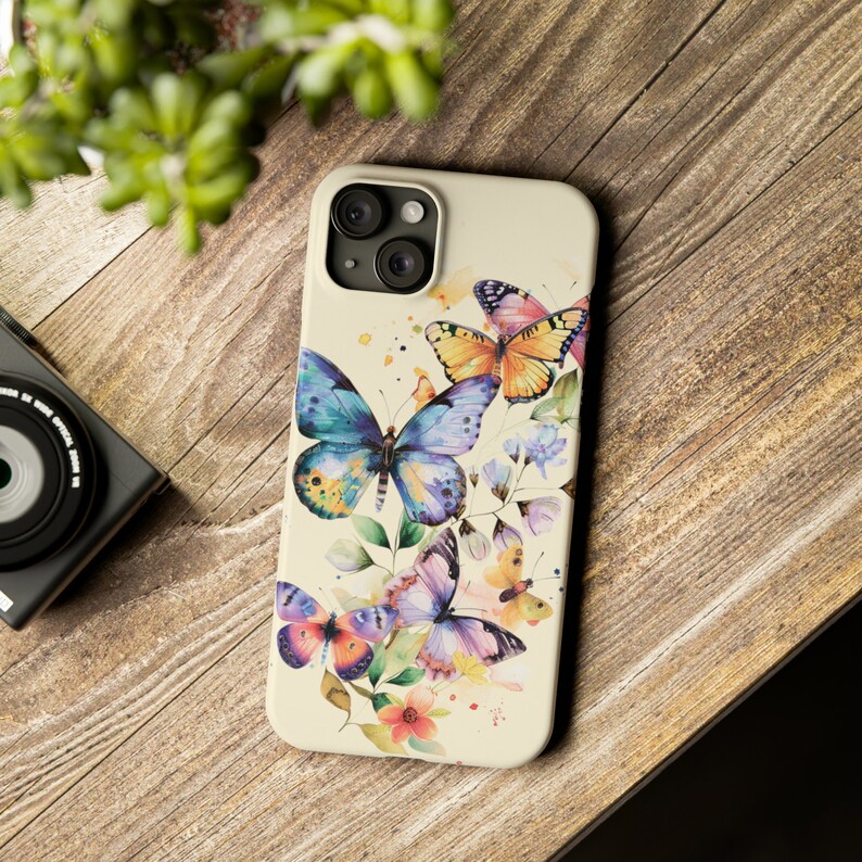 Watercolor Butterfly iPhone 15 Phone, Butterfly Gifts, Butterfly Tumbler, Butterfly iPhone, Butterfly Gift Women, Butterfly Lover Gift image 10