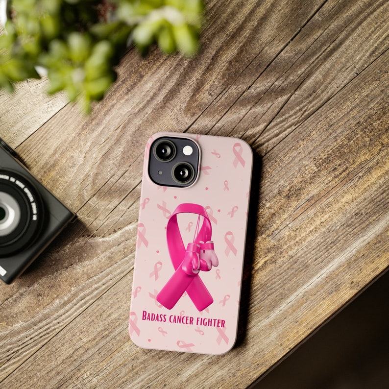 Badass Breast Cancer Fighter iPhone 13 Phone Cases, cancer fighter, cancer warrior, cancer encouragement, cancer gift image 8