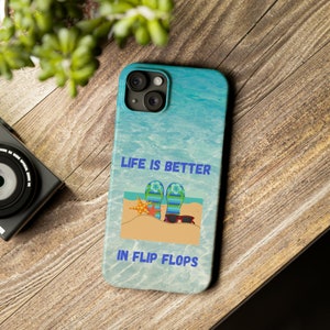 Life is Better in Flip Flops iPhone 15 Phone Cases image 9