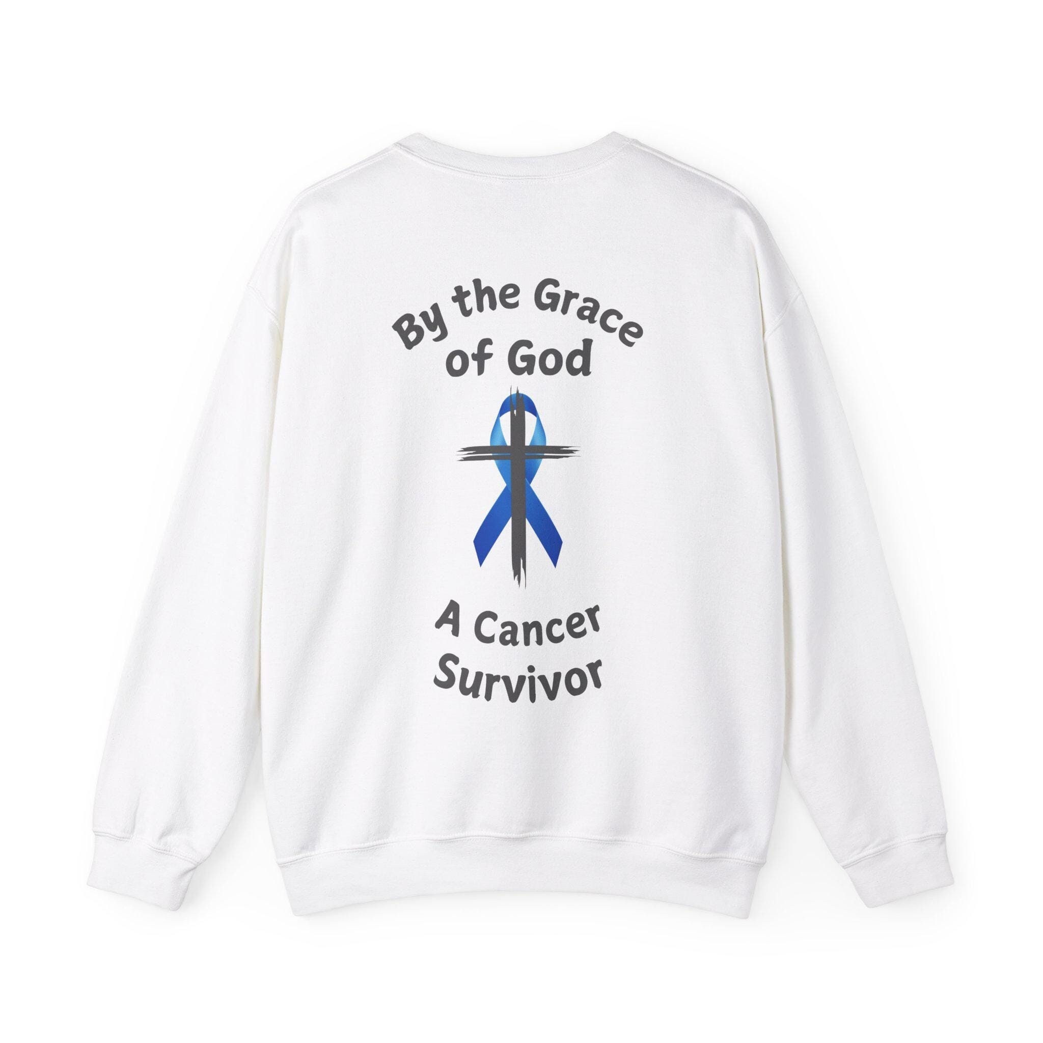 By the Grace Cancer Survivor Sweatshirt Prostate. The perfect gift for your Prostate Cancer Survivor!