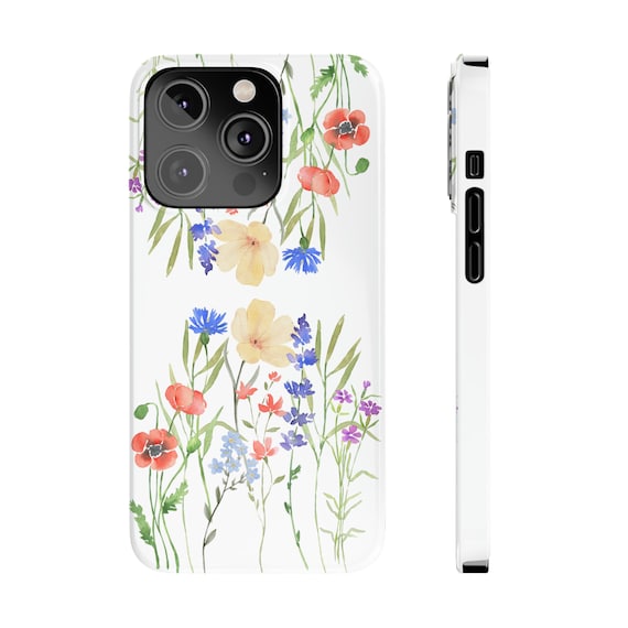 Boho Wildflowers iPhone 14 Cases. iPhone case wildflowers, wildflowers, iPhone 12, cottagecore, botanical iPhone case, gardener iPhone case