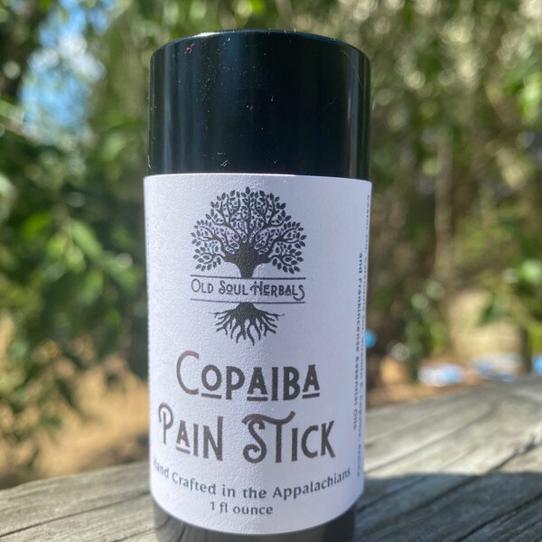 All Natural Pain relief COPAIBA PAIN STICK with Arnica and Frankincense Herbal Remedy, Hand made