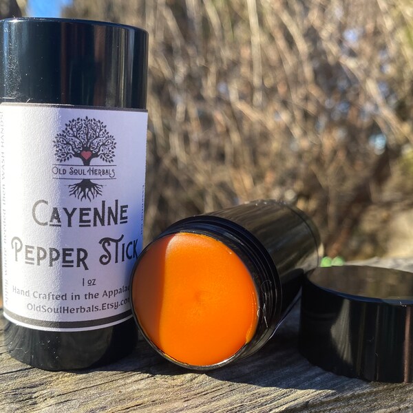 Cayenne Pepper Stick - easy to apply, no mess! Herbal Remedy Pain Relief