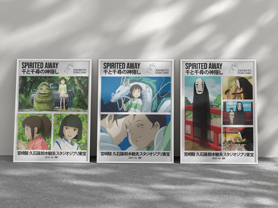 Set of 6 Downloadable Anime Vintage Posters - Etsy