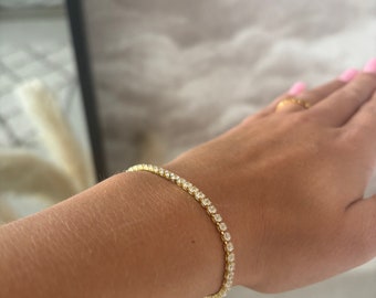 Micro Gold Tennis Bracelet