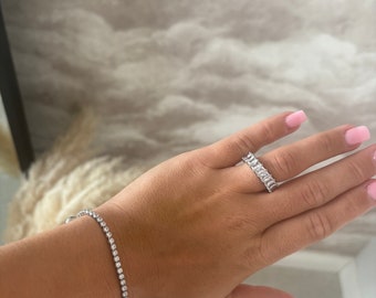 Micro Silver Tennis Bracelet