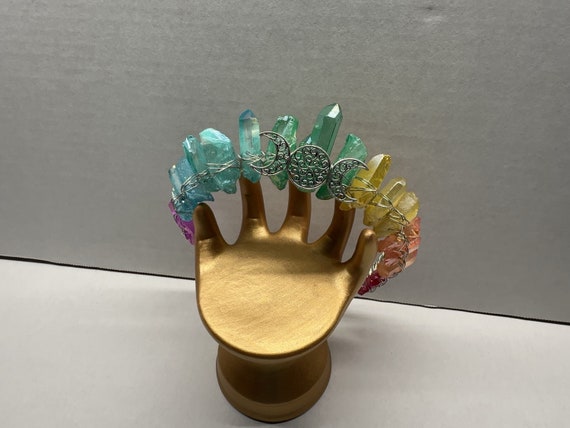 Seven chacra healing crystal crown