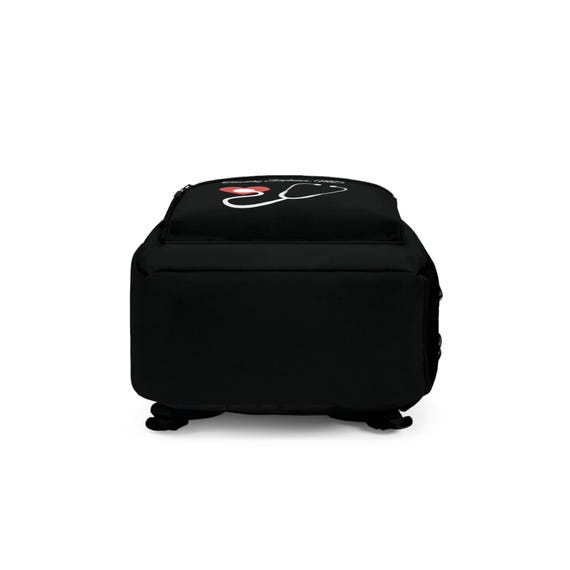 Doctor Black Backpack Stethoscope With Heart Medical Student