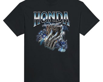 -shirt moto Honda 400 Four | style bootleg rétro | Moto classique Honda vintage des années 1970 | moto japonaise vintage unisexe