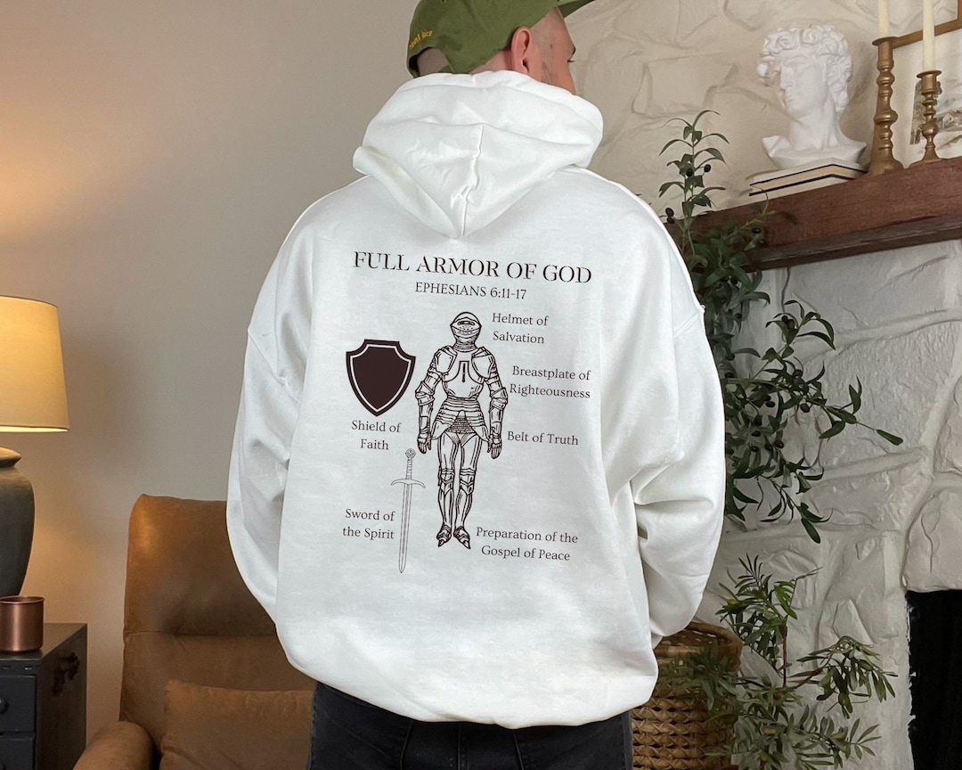 Full Armor of God Hoodie Bible Verse Hoodie Faith Based Etsy