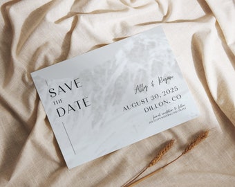 Minimalistische Save the Date digitaler Download