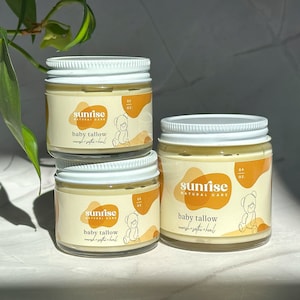 Tallow baby balm | diaper rash cream | rash cream | baby moisturizer | baby bum cream
