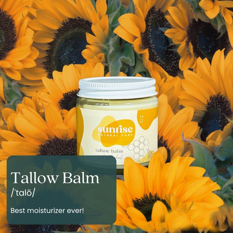 Tallow Balm Face Balm Body Moisturizer Eczema Acne Paraben Free Fragrance Free Healing Rashes Sunburn image 4