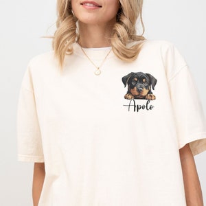 Customized Rottweiler Shirt, Mini Rottweiler Mama, Customized Rottweiler Mom T-shirt, Dog Lover Gift, Personalized Rottweiler Tee, Dog Owner