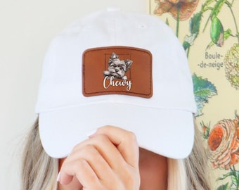 Yorkie Dog Owner Gift, Yorkie Hat, Gift for Yorkie Owner, Gift For Yorkie Dad, Gift For Yorkie Lover, Yorkie Mom Baseball Cap, Dog Peeking