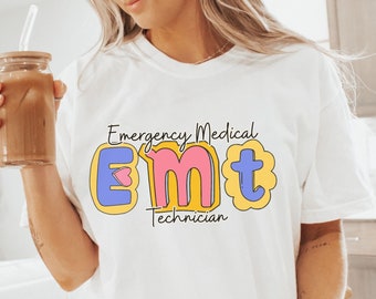 Camisa Comfort Colors® EMT, camiseta EMT, sudadera con capucha EMT, técnico médico de emergencia, paramédico Ems, camisa paramédico Emt, camiseta Emt, regalo Emt