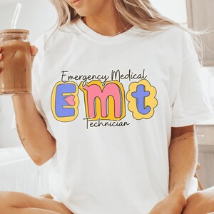 Comfort Colors® EMT-shirt, EMT-t-shirt, EMT-hoodie, EMT-technicus, EMS-paramedicus, paramedicus EMT-shirt, EMT-T-shirt, EMT-cadeau