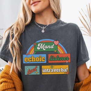 Comfort Colors Behavior Analyst Shirt, Behavior Therapist T-Shirt, Gift for BCBA, RBT Present, Behavior Specialist, Behavior Crew Retro Top