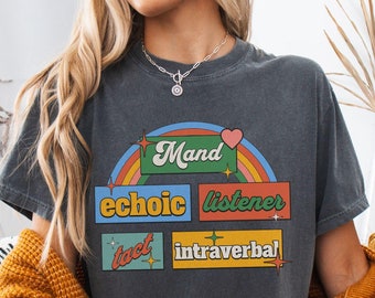 Comfort Colors Behavior Analyst Shirt, Behavior Therapist T-Shirt, Gift for BCBA, RBT Present, Behavior Specialist, Behavior Crew Retro Top