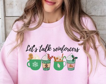 Regalo de amante del café BCBA, suéter de refuerzo, camisas ABA, camisas RBT, sudadera de terapeuta de comportamiento, técnico de comportamiento, analista de comportamiento